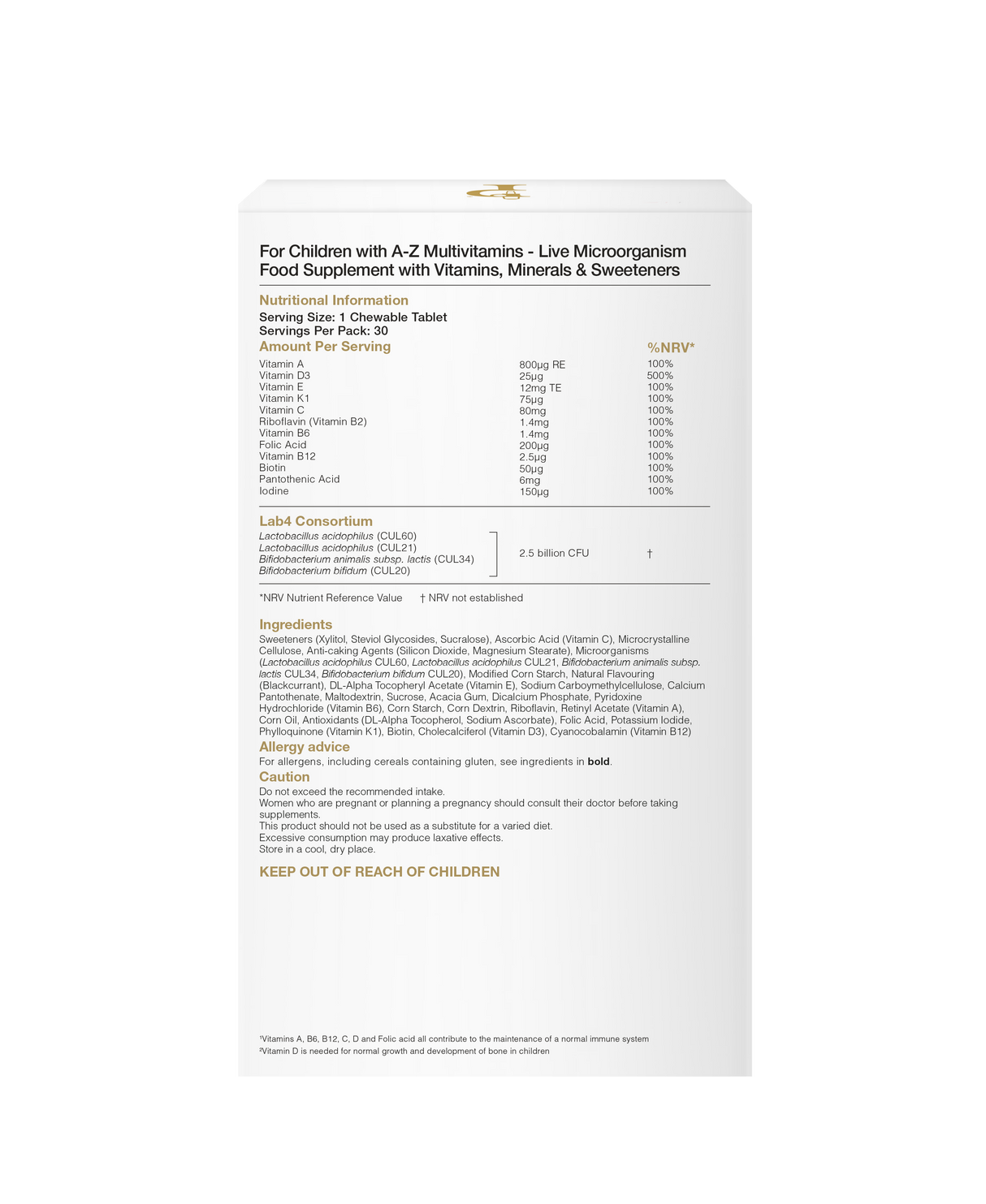 A-Z Multivitamins for Children